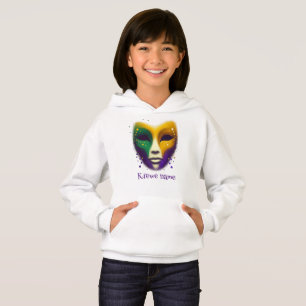 Camiseta Máscara verde-roxa Mardi Gras