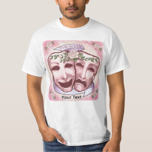 Camiseta Máscaras de Ator Rosa