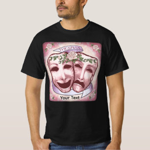 Camiseta Máscaras de Ator Rosa