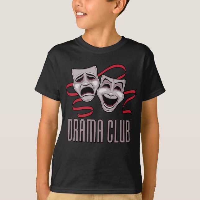 Camiseta Máscaras de Comédia e Tragédia do Clube de Teatro (Frente)