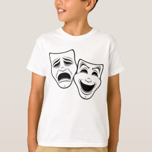 Camiseta Máscaras de Teatro De Comédia E Tragédia
