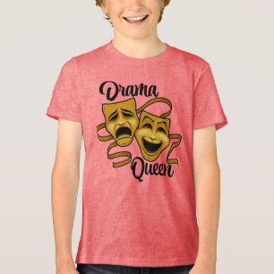 Camiseta Máscaras de Teatro de Comédia e Tragédia Gold Dram