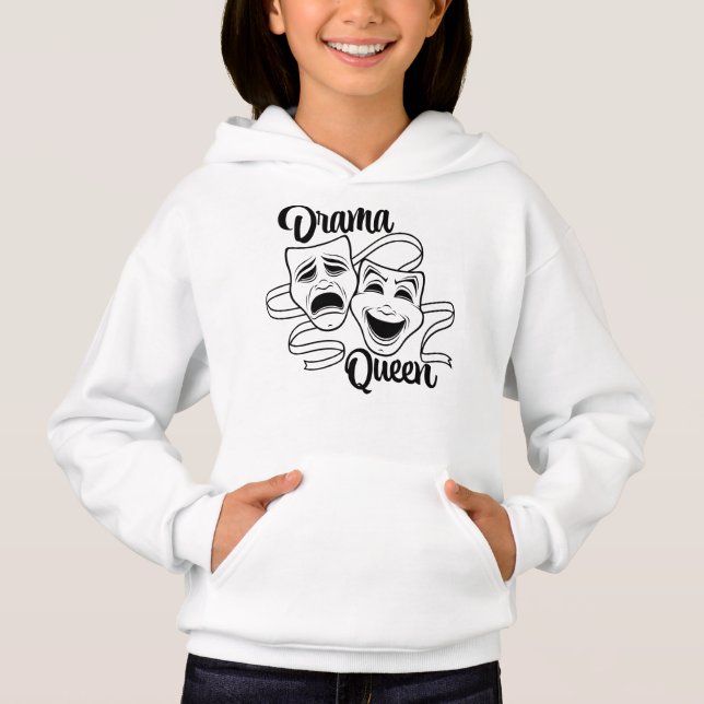 Camiseta Máscaras de Teatro de Comédia e Tragédia Rainha do (Frente)