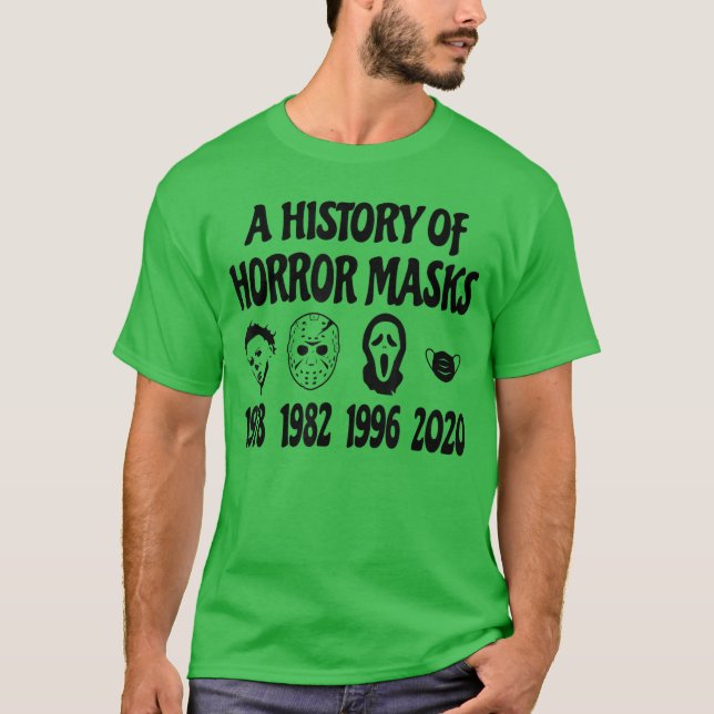 Camiseta Máscaras de Terror Histórico amigos (Frente)