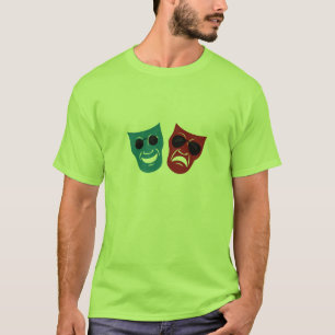 Camiseta Máscaras do drama com óculos de sol