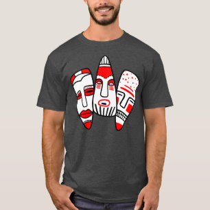 Camiseta Máscaras Étnicas Tradicionais
