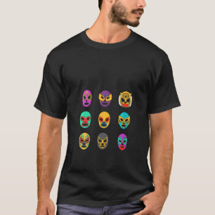 Camiseta Máscaras Femininas de Lendas Luta Livre Retro