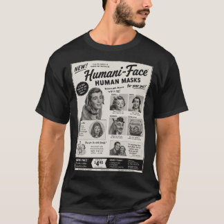 Camiseta Máscaras Humanas para Animais de Estimação Camiset