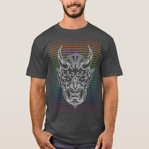 Camiseta Máscaras Japonesas Shinigami Linhas