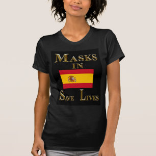 CAMISETA MÁSCARAS NA ESPANHA SALVAR VIDAS