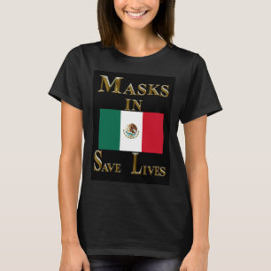 CAMISETA MÁSCARAS NO MÉXICO SALVAM VIDAS