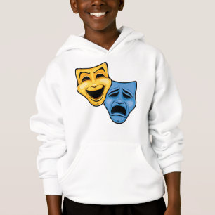 Camiseta Máscaras Teatrais Clássicas de Comédia e Tragédia