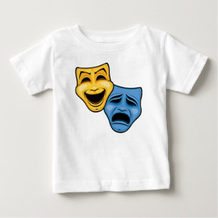 Camiseta Máscaras Teatrais Clássicas de Comédia e Tragédia