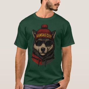 Camiseta Mascot de futebol da cidade de Kansas