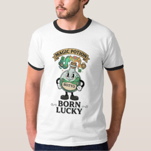 Camiseta Mascote Cartoon Retro Poção Mágica Botto Nascido S