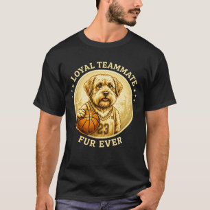 Camiseta Mascote de Basquete Shih Tzu – Companheiro Leal 