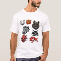mascote de cabeça de javali: imagem stock