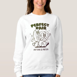 Camiseta Mascote de Cachorro Quente e Pretzel Vintage - Ret