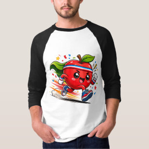 Camiseta Mascote de condicionamento físico desenho animado