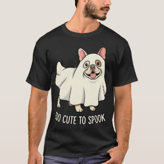 Camiseta Mascote de desenho animado fantasma do Bulldog Fra