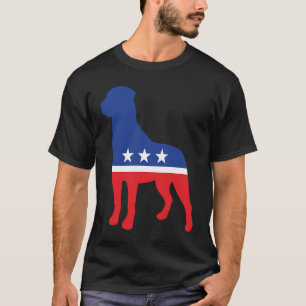 Camiseta Mascote de Eleição do Símbolo Político do Cão Rott
