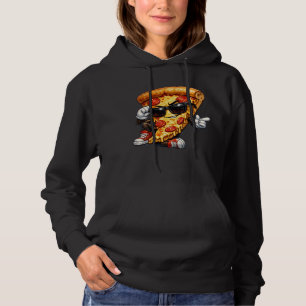 Camiseta Mascote de Fatia de Pizza Legal com Óculos de Sol