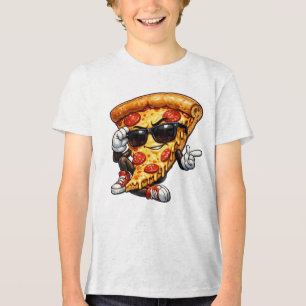Camiseta Mascote de Fatia de Pizza Legal com Óculos de Sol