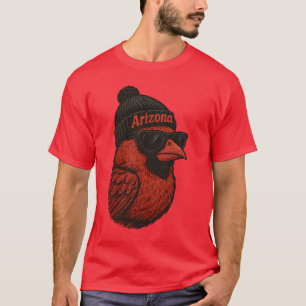 Camiseta Mascote de futebol da Arizona de cores de conforto