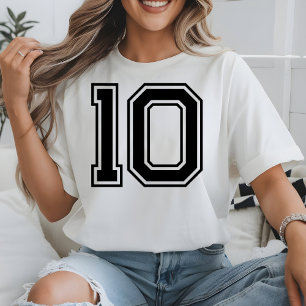 Camiseta Mascote de Futebol Personalizado Número do Time Es