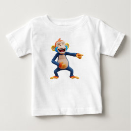 Camiseta Mascote de Macaco Apontando e Rindo