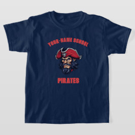 Camiseta Mascote de Pirata PERSONALIZADA | Red - Equipe da 