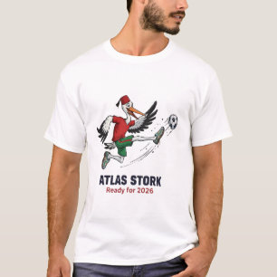 Camiseta Mascote do Futebol do Atlas Stork Marrocos 2026 –