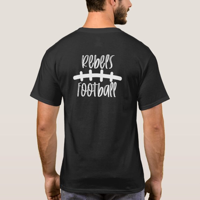 Camiseta Mascote do Time de Espírito Escolar de Futebol Reb (Verso)