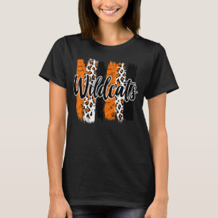 Camiseta Mascote Esportivo de Ventiladores da Escola Wildca
