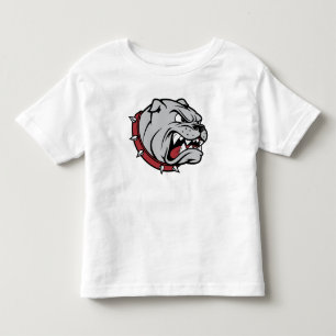 Camiseta Mascote Feroz do Bulldog   Design de Bebê Esportiv