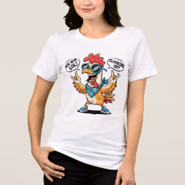 Camiseta Mascote Galinha Engraçada – Cartoon Pop A