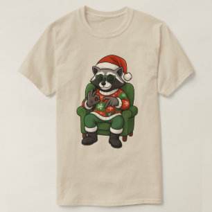 Camiseta Mascote Guaxinim 67 Meme Seis Sete 6-7 Natal