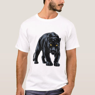 Camiseta Mascote Pantera Preta à Espera