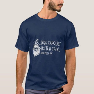 Camiseta masculina 2026 Carolinas Sketch Crawl