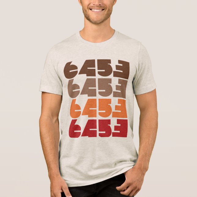 Camiseta masculina 6453 Block Graphic (Frente)