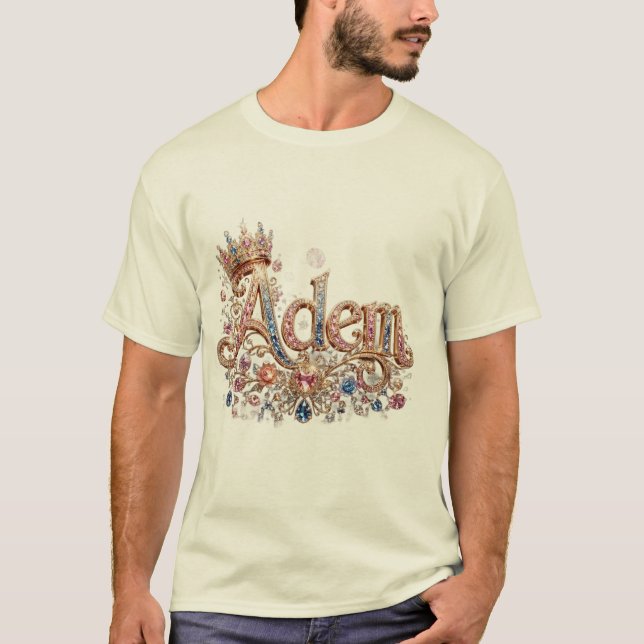 Camiseta masculina Adam Classic Crown (Frente)