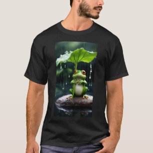 Camiseta masculina ADOM Premium Rainy Frog Graphic