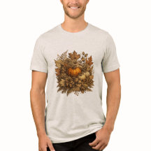 Camiseta Masculina Antique Botanical Fall Hallowee