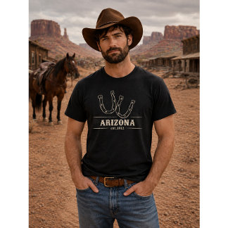 Camiseta masculina Arizona Vintage Horseshoe Weste
