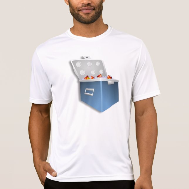 Camiseta masculina ativa Ice Cooler (Frente)