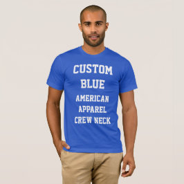 Camiseta masculina azul royal personalizada da AME