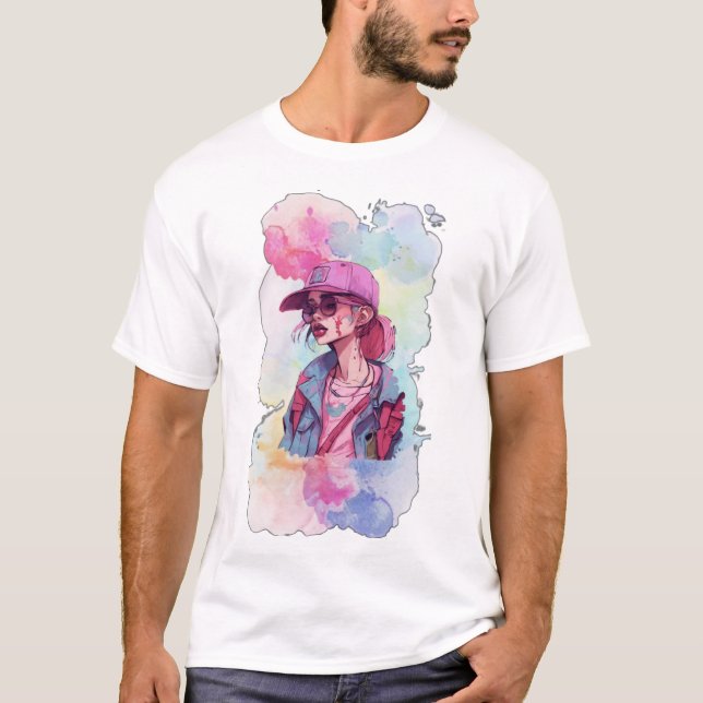 Camiseta masculina básica (Frente)