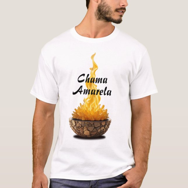 Camiseta Masculina Básica Chama Sagrada-2 (Frente)