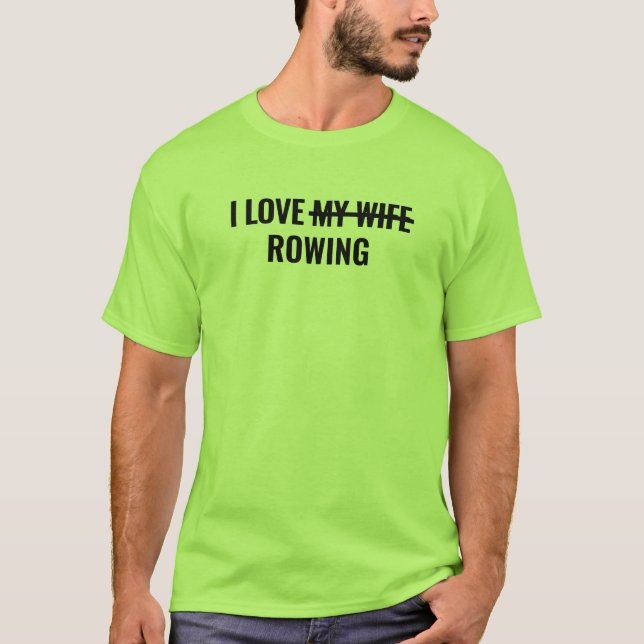 Camiseta Masculina Básica | I Love Row (Frente)