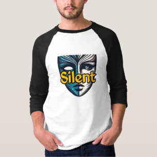 Camiseta Masculina Básica Manga Raglan 3/4